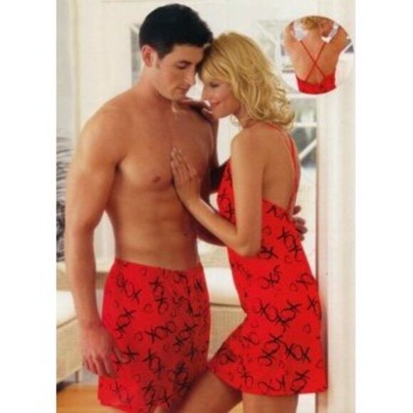 XOXO Red Lovers Boxers - NEW - Picture 4 of 5